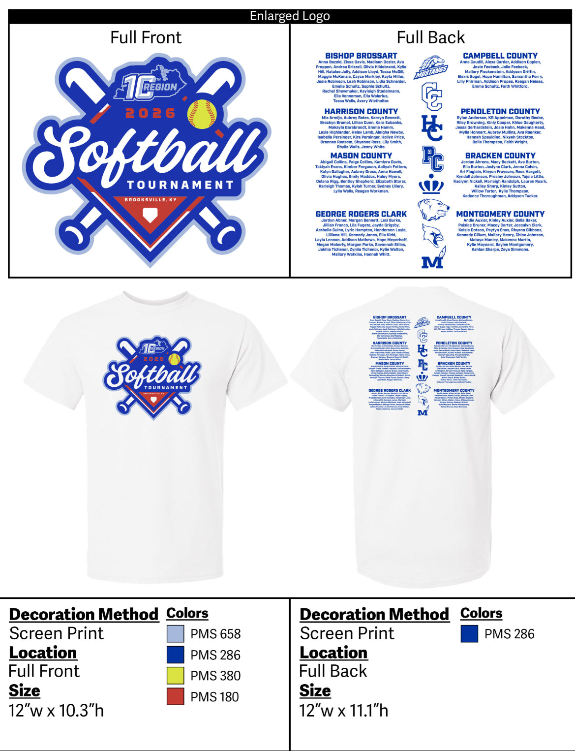 10th Region Softball Tournament 2026 Unisex T-Shirt